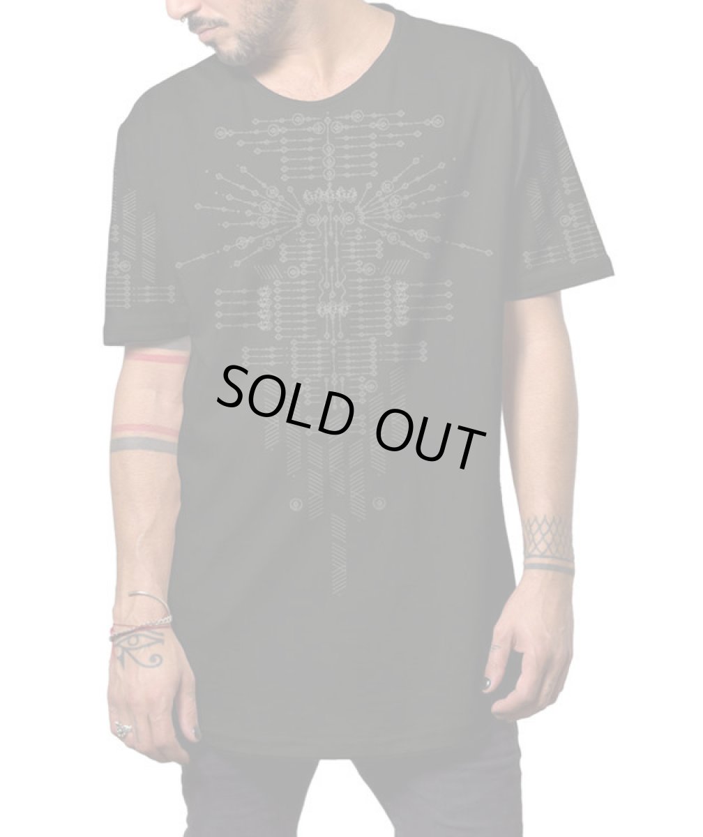 画像2: PLAZMA - Astarta メンズ 半袖Tシャツ／ブラック (2)