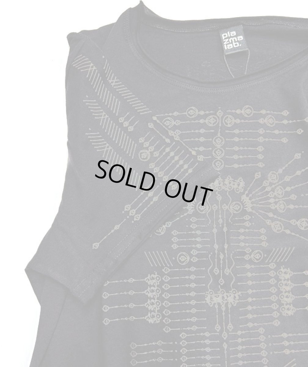 画像3: PLAZMA - Astarta メンズ 半袖Tシャツ／ブラック (3)