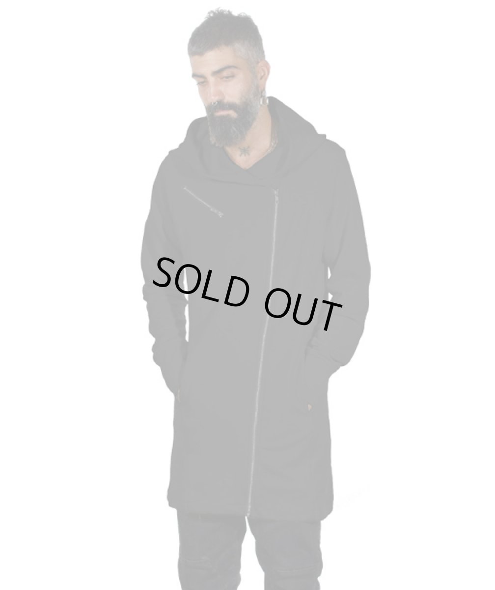 画像3: PLAZMA - CARABINE メンズ サイドジッパー フードジャケット／ブラック (3)