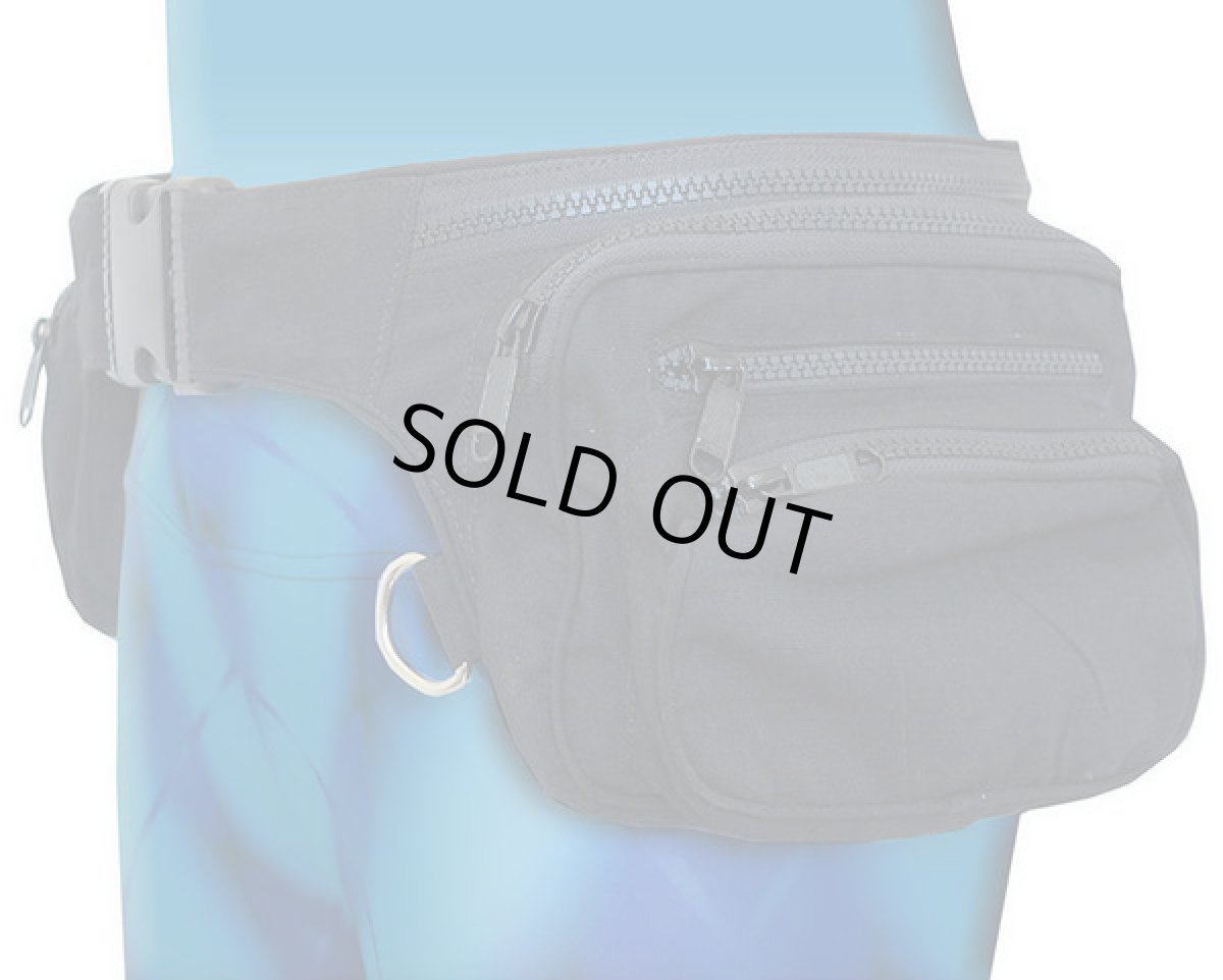 画像2: SPACE TRIBE11ポケットウエストバッグ/ブラック (2)