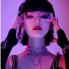画像6: LED Luminous Glasses 光るサイバーゴーグル サングラス (6)