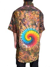 画像5: GRATEFUL TIE-DYE FACTORY メンズ 半袖ボタンシャツ（XXLサイズ） (5)