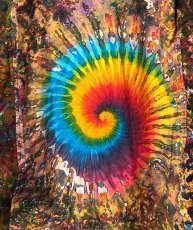 画像2: GRATEFUL TIE-DYE FACTORY メンズ 半袖ボタンシャツ（XXLサイズ） (2)