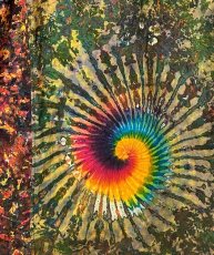画像2: GRATEFUL TIE-DYE FACTORY メンズ 半袖ボタンシャツ（XLサイズ） (2)