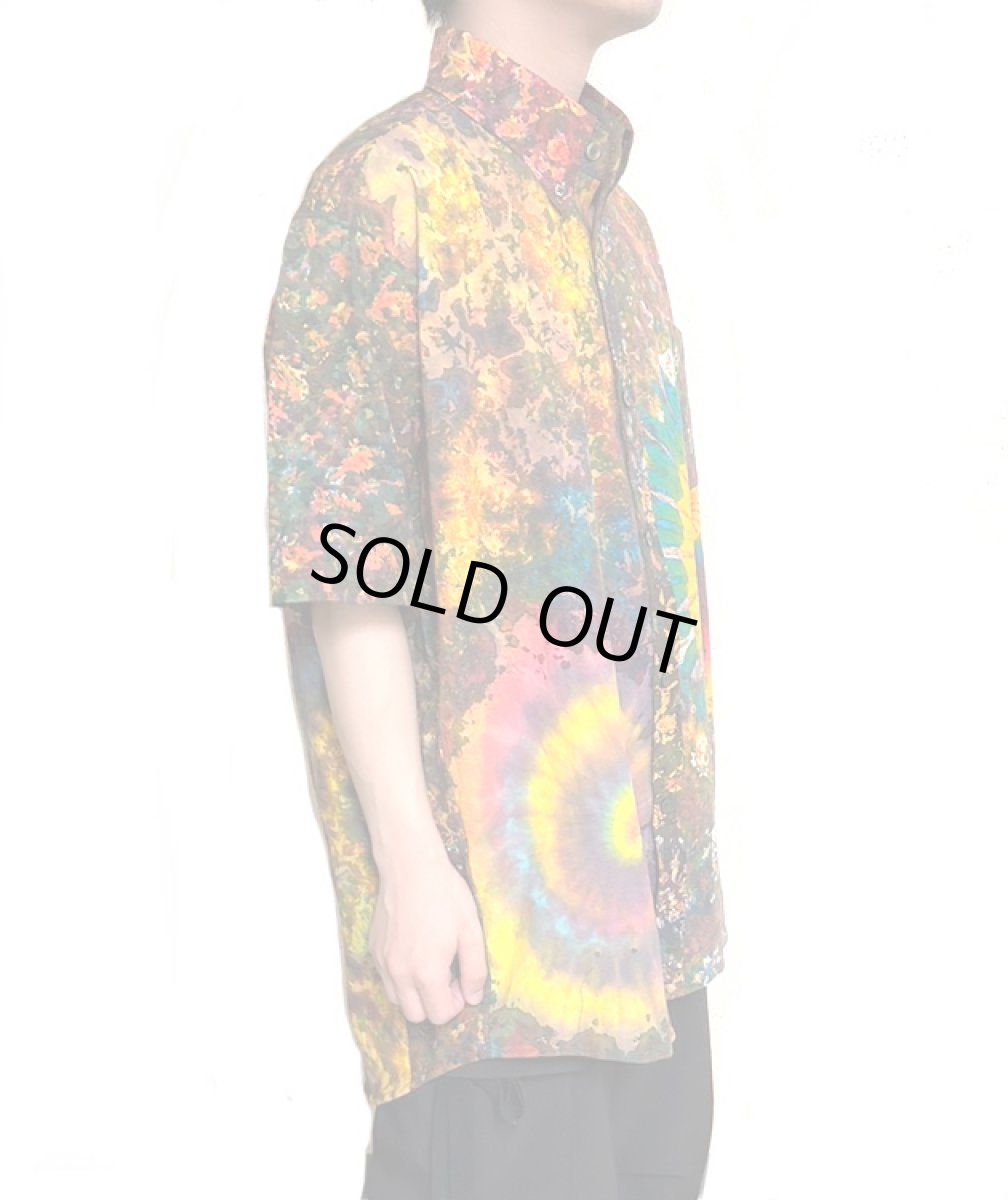 画像4: GRATEFUL TIE-DYE FACTORY メンズ 半袖ボタンシャツ(XXLサイズ) (4)