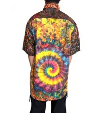 画像5: GRATEFUL TIE-DYE FACTORY メンズ 半袖ボタンシャツ（XXLサイズ） (5)