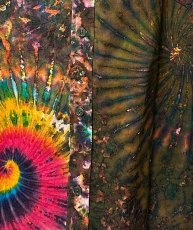 画像2: GRATEFUL TIE-DYE FACTORY メンズ 半袖ボタンシャツ（Lサイズ） (2)