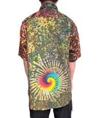 画像5: GRATEFUL TIE-DYE FACTORY メンズ 半袖ボタンシャツ（XLサイズ） (5)