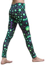 画像1: SPACE TRIBE - ワイドウエストバンド レギンス「Atomic Alien」 (1)