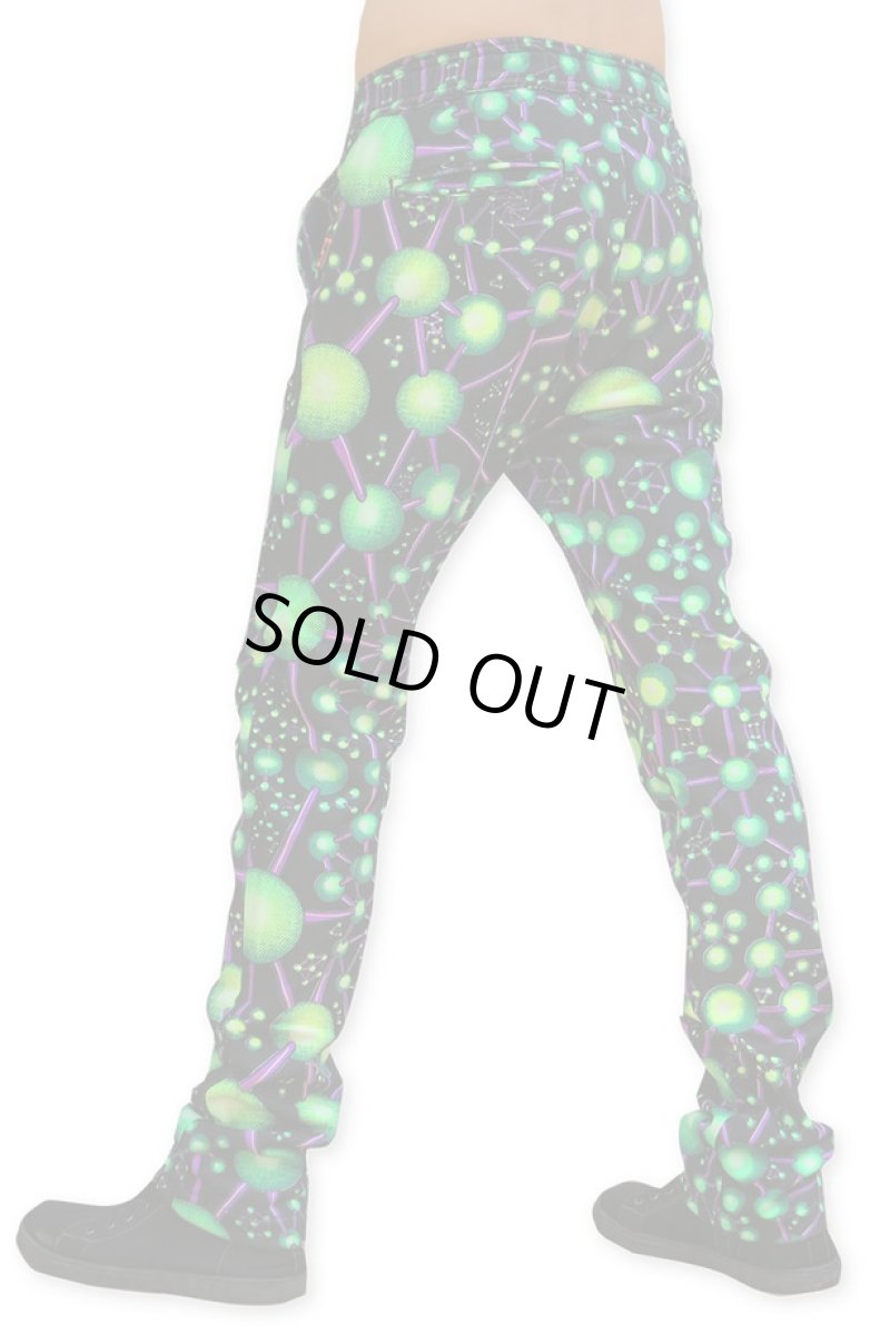 画像3: SPACE TRIBE - ユニセックス チルアウトパンツ「Atomic Alien」 (3)