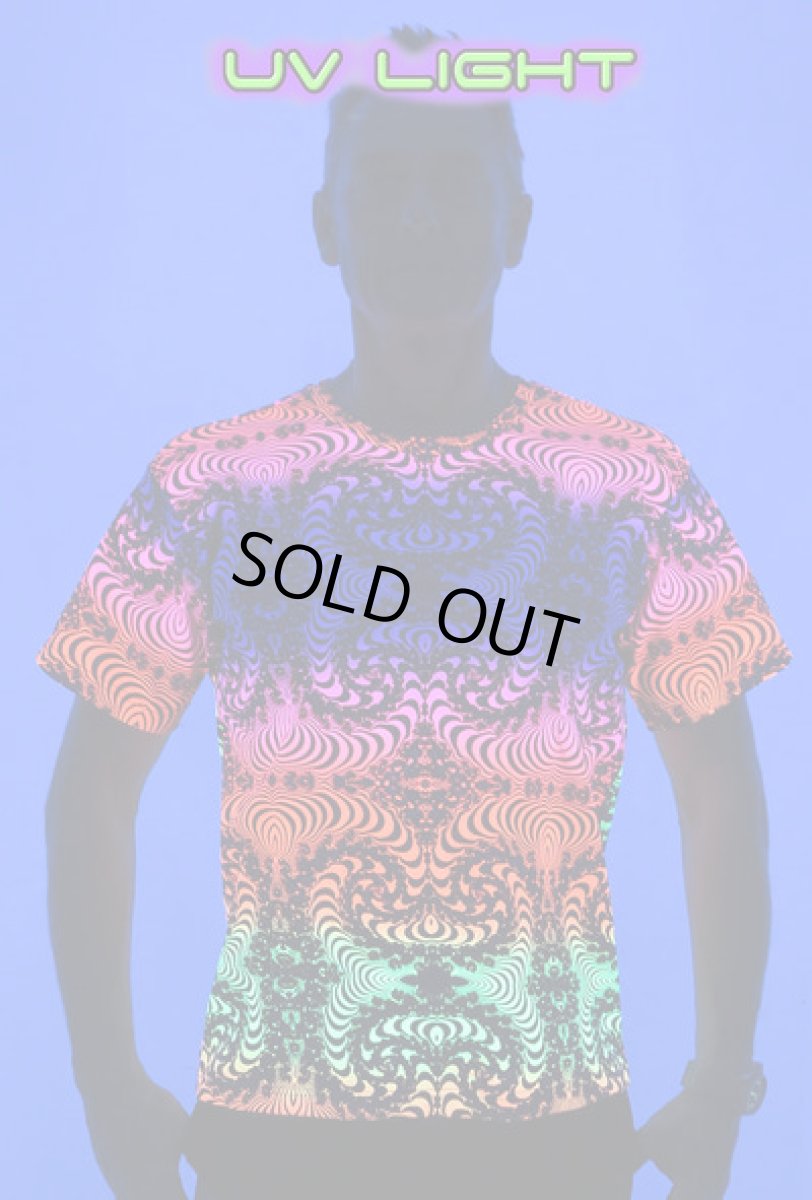 画像5: SPACE TRIBE スペーストライブ メンズ Tシャツ「Rainbow Fractal」 (5)