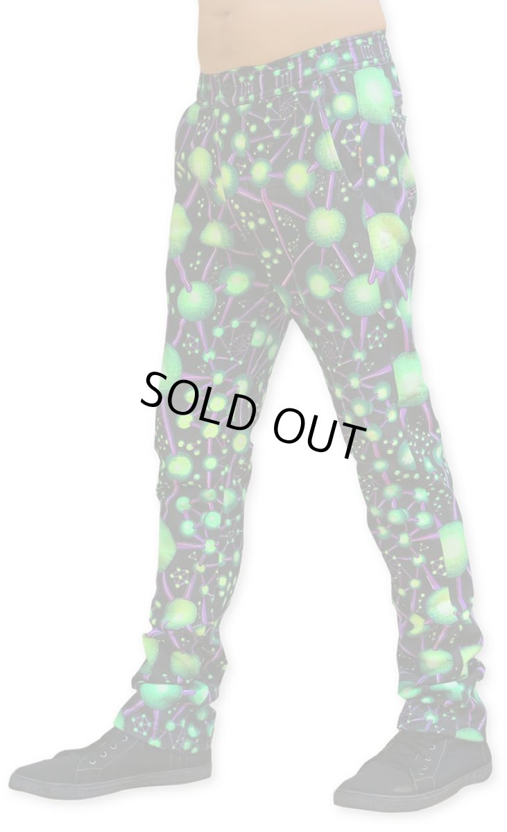 画像2: SPACE TRIBE - ユニセックス チルアウトパンツ「Atomic Alien」 (2)