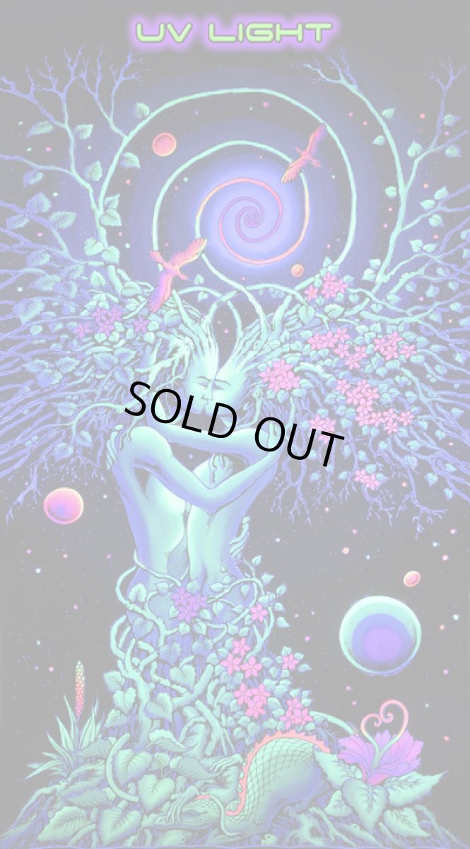 画像2: SPACE TRIBEバティック 1.2m × 2m「Nature's Embrace」 (2)