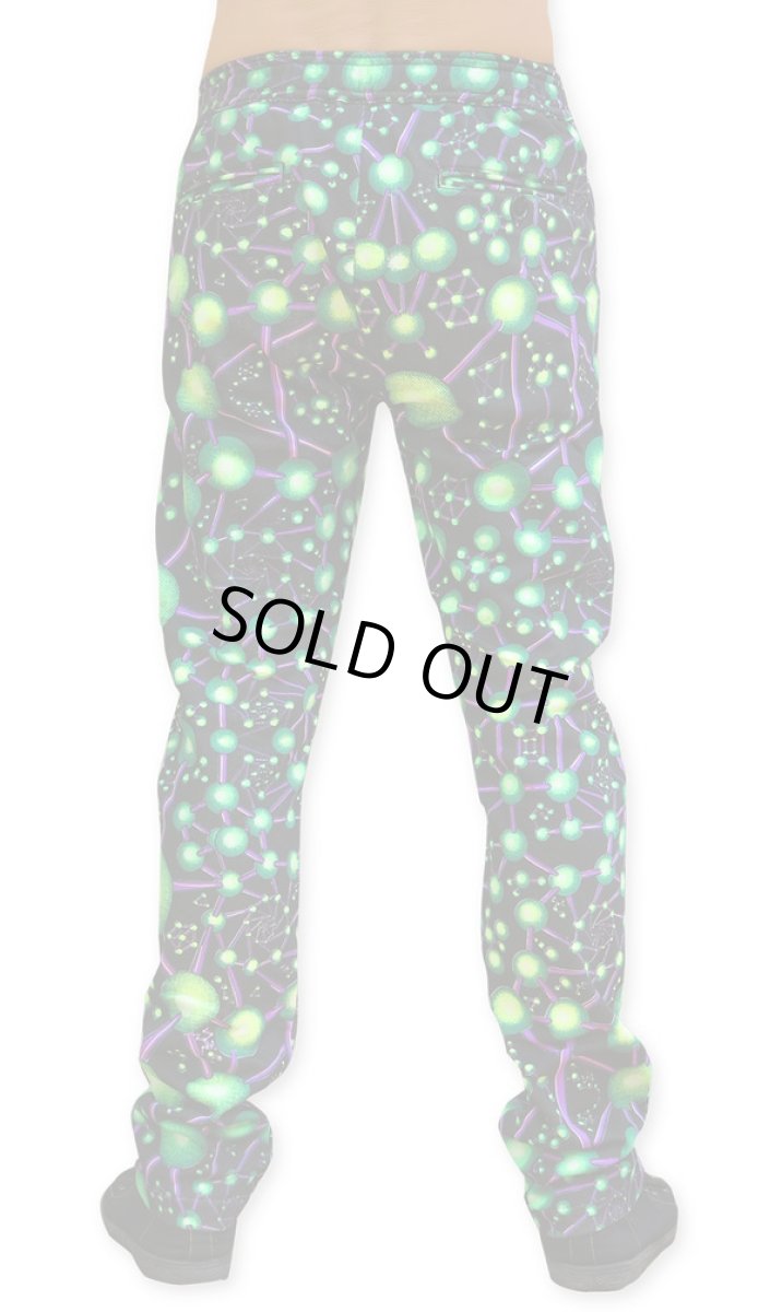 画像4: SPACE TRIBE - ユニセックス チルアウトパンツ「Atomic Alien」 (4)