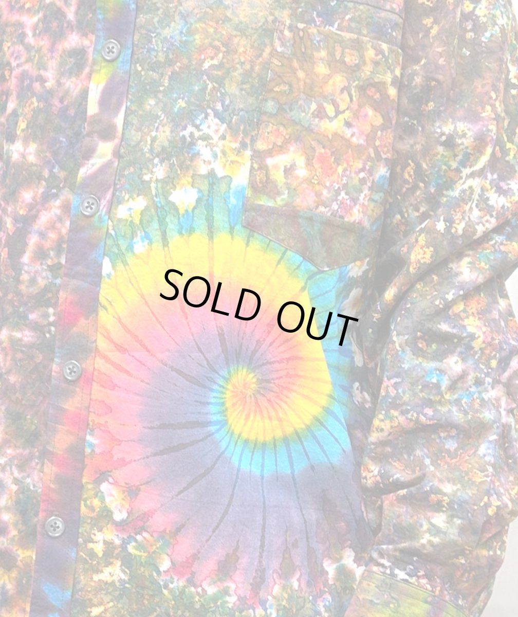 画像4: GRATEFUL TIE-DYE FACTORY メンズ 長袖ボタンシャツ（XLサイズ） (4)
