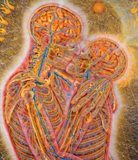 画像2: ALEX GREY アレックスグレイ ポスター「KISSING」 (2)