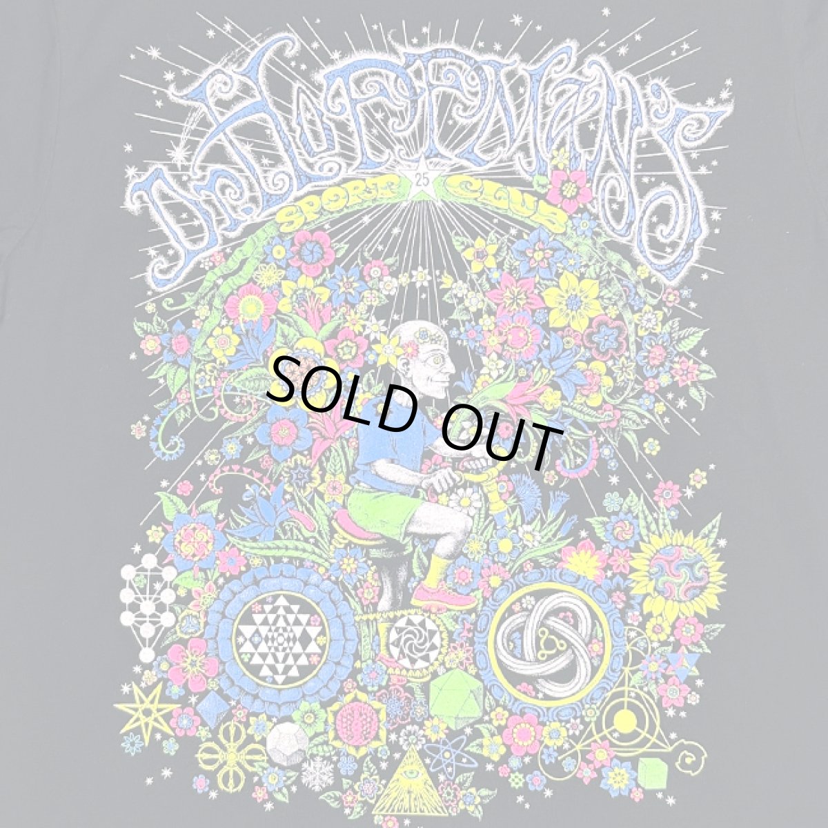 画像2: CHILL OUT PLANET - チルアウトプラネット Tシャツ Dr.Hoffman / ブラック (2)