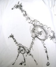 画像2: PLAZMAメンズTシャツ「GIRAFFE / ホワイト」 (2)
