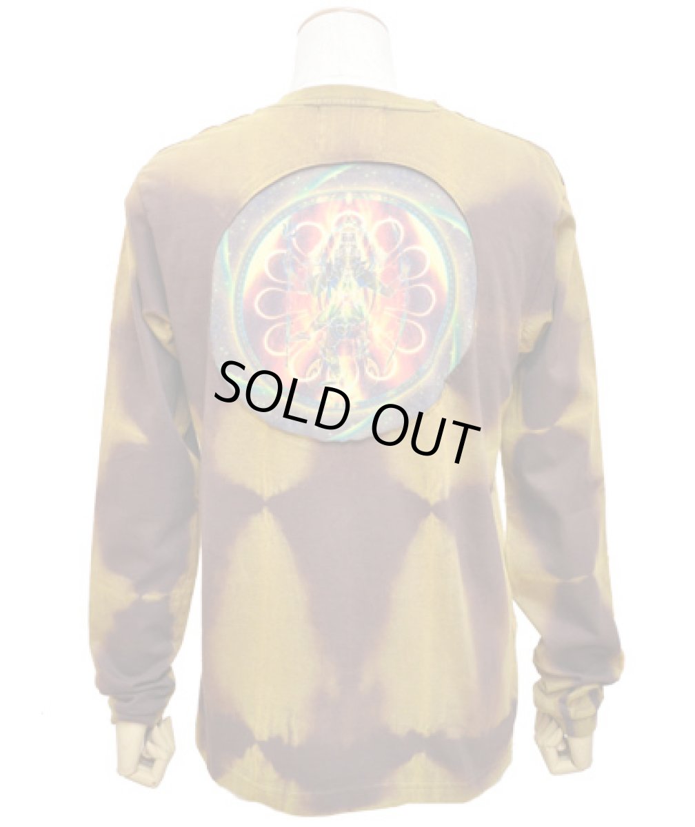 画像4: PUMAYANA メンズ・長袖カットソー「Shiva Powa / オレンジ×ブラウン」 (4)