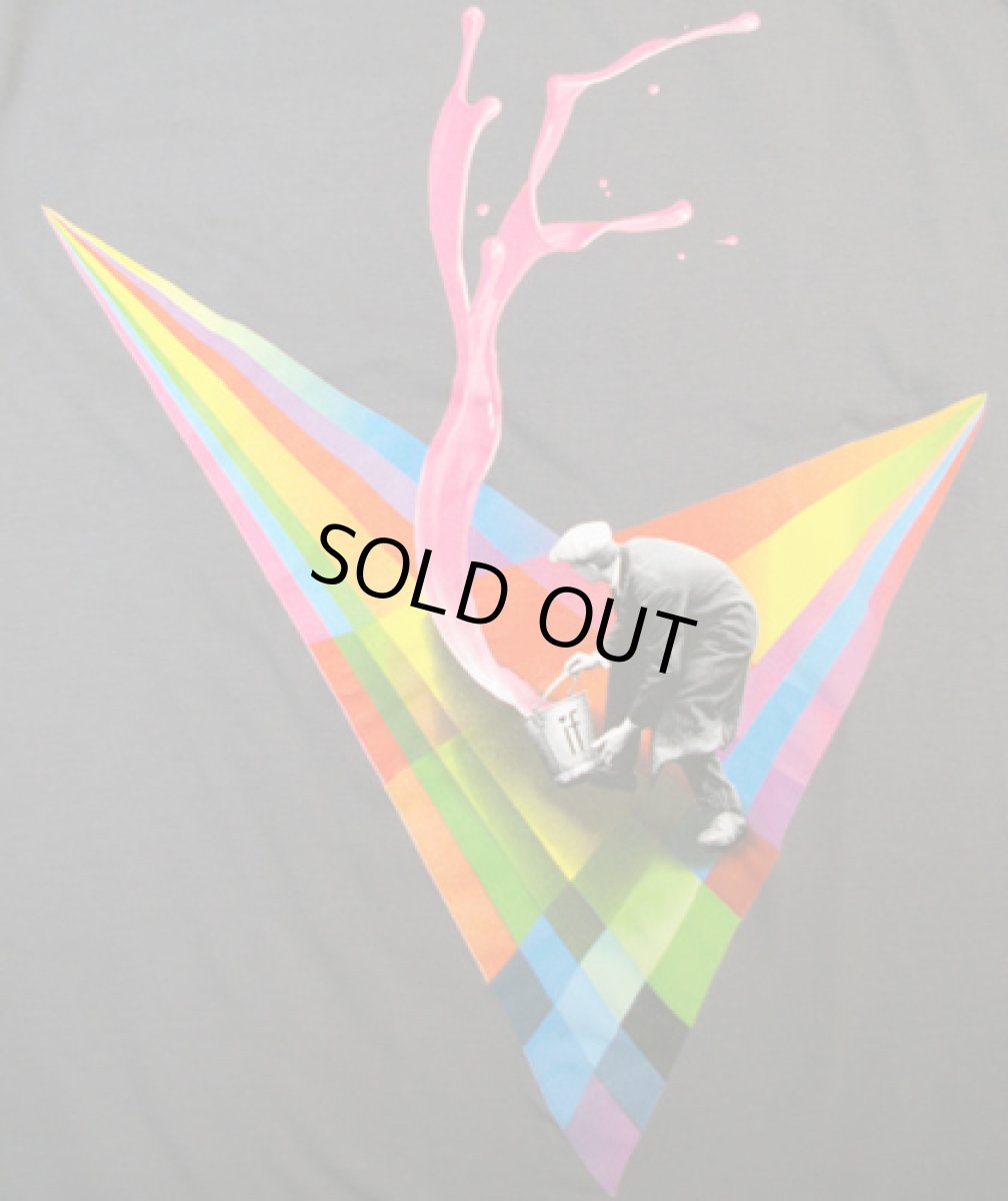 画像2: IMAGINARY FOUNDATIONメンズ半袖Tシャツ「Liquid Logo / チャコール」 (2)