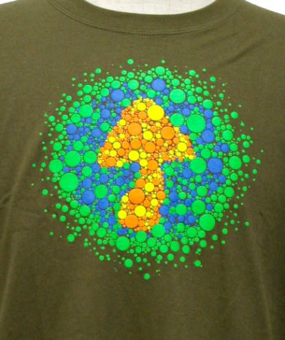 画像1: PLAZMAメンズTシャツ「FungusFun /オリーブ」