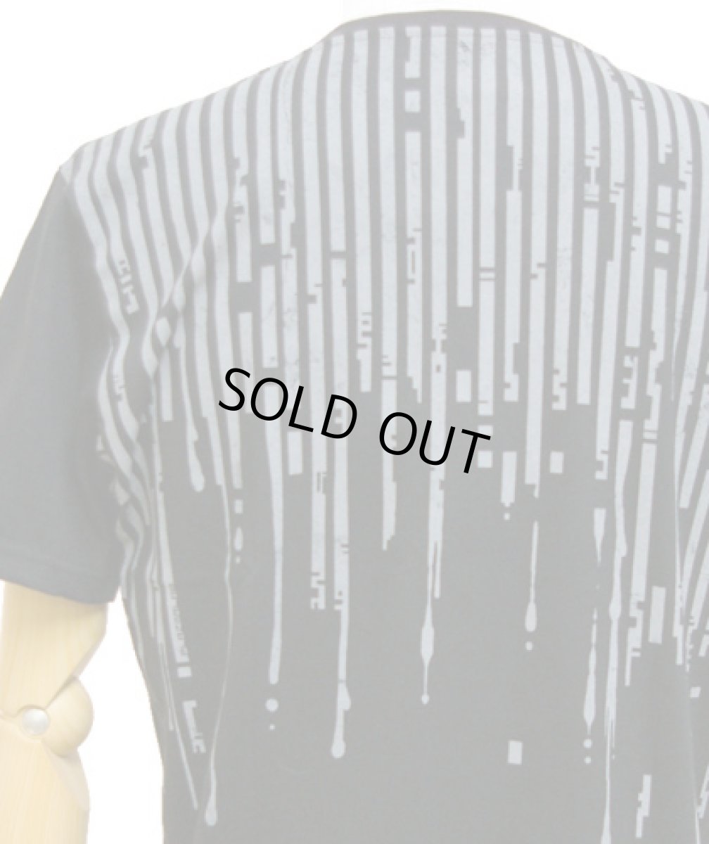 画像2: PLAZMAメンズTシャツ「LIQUID STRIPES / ブラック」 (2)