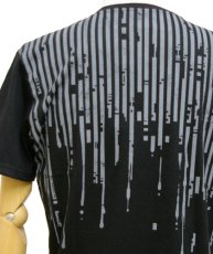 画像2: PLAZMAメンズTシャツ「LIQUID STRIPES / ブラック」 (2)