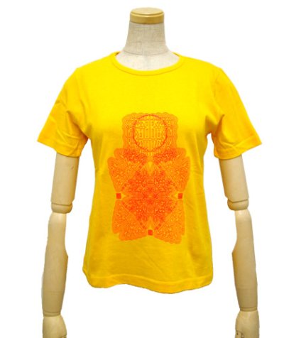 画像2: SHIVA GROUPレディースTシャツ「Protective thought way/イエロー」