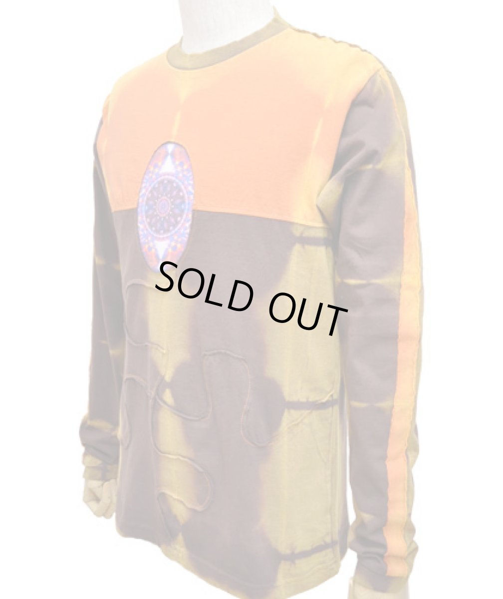 画像3: PUMAYANA メンズ・長袖カットソー「Activated DNA / オレンジ×ブラウン」 (3)