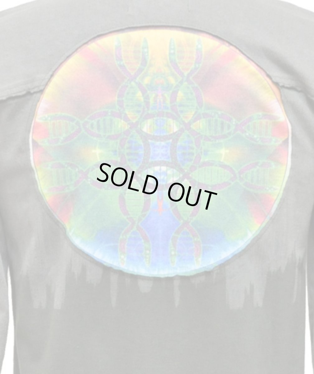 画像5: PUMAYANA メンズ・長袖カットソー/グレー×グリーンD (5)