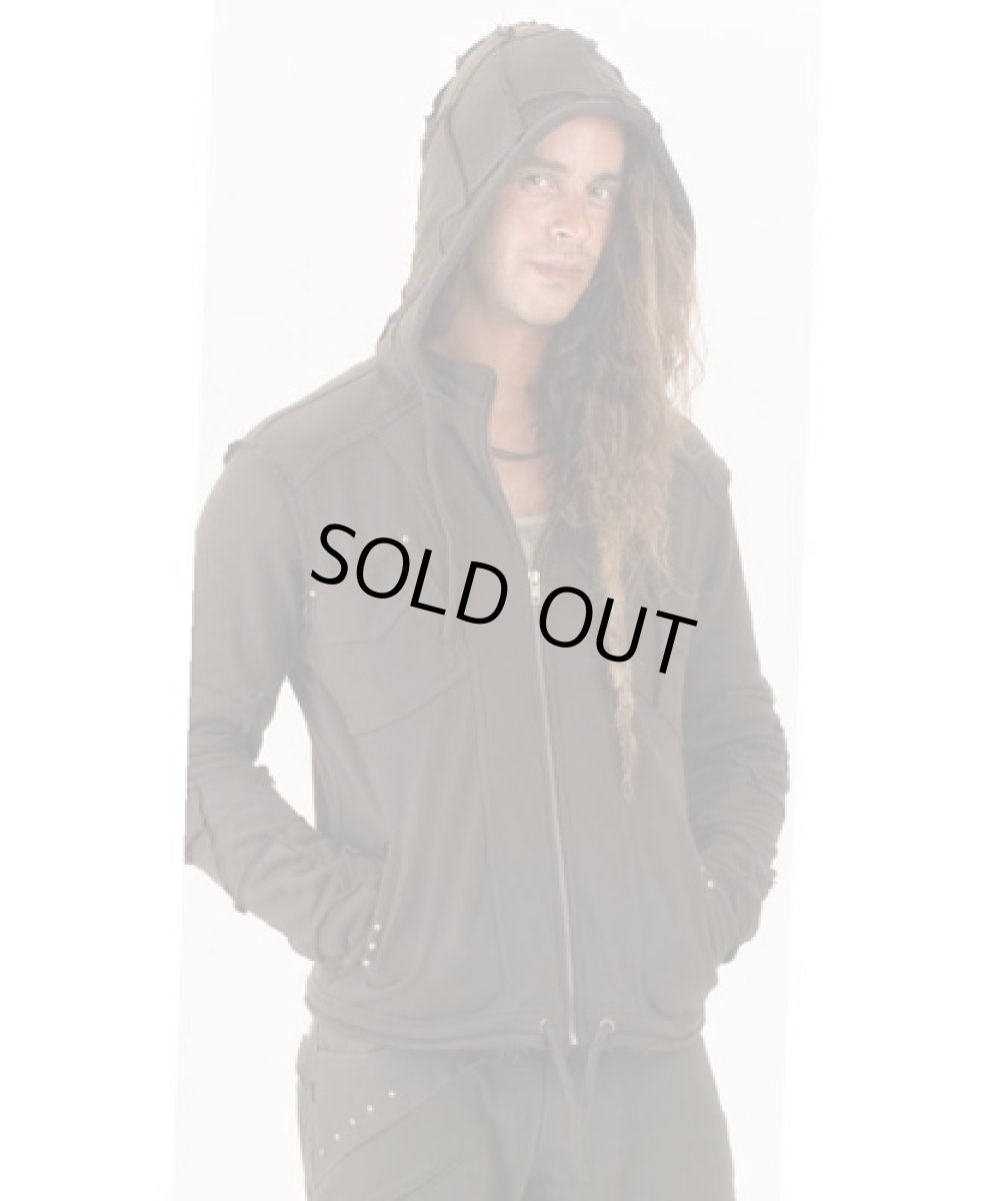 画像2: PSYLO メンズ・パーカー「PecoMan / エスプレッソ」 (2)