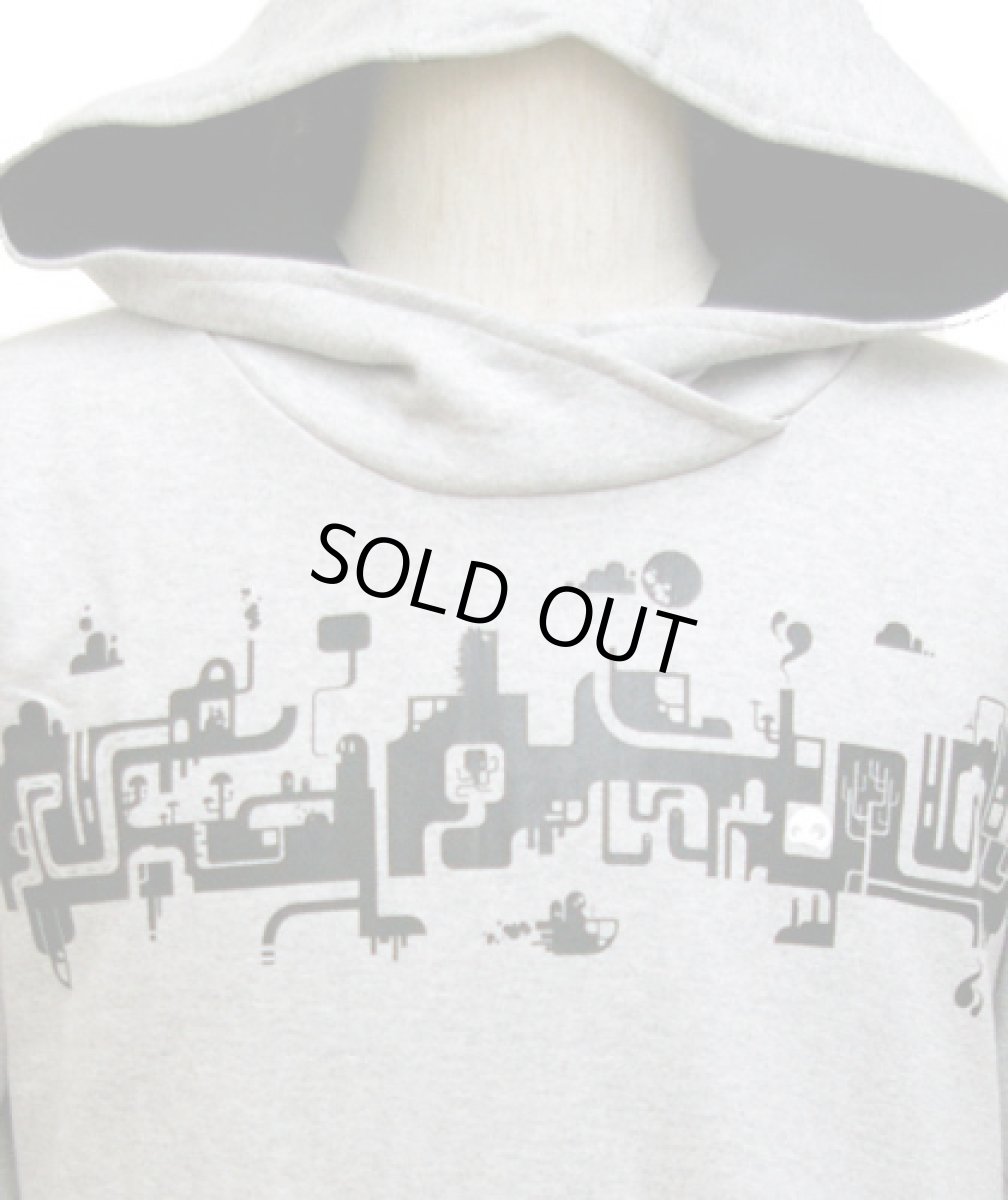 画像2: PLAZMAメンズ・パーカー「Caves / メランジ」 (2)