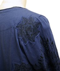 画像2: PSYLO メンズ・カットソー「Light Long Tee / ネイビー」 (2)