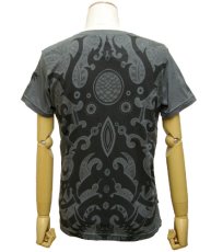 画像1: PSYLO メンズ・半袖Tシャツ「Mongol Tee / グレー」 (1)