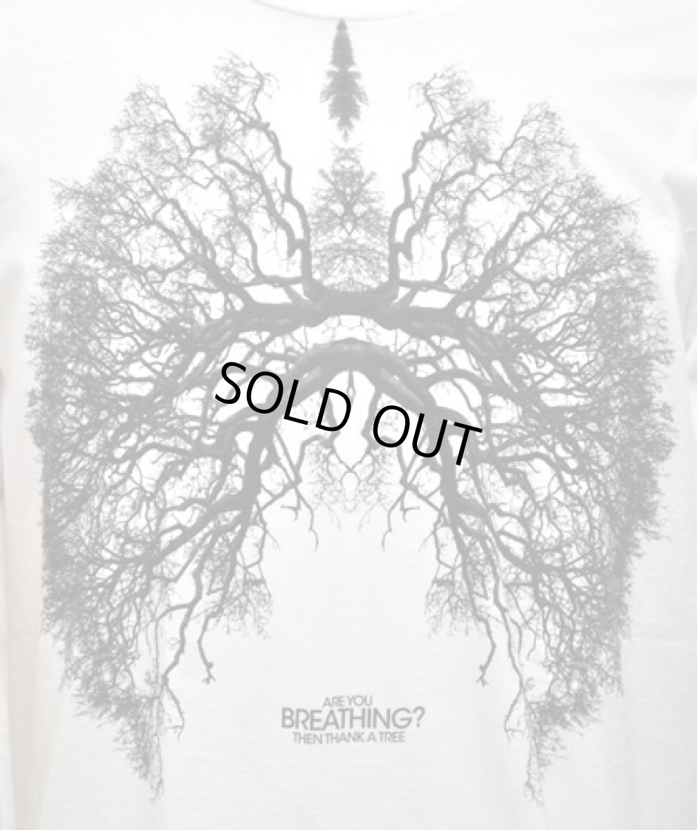 画像2: IMAGINARY FOUNDATIONメンズ半袖Tシャツ「Breathing / ホワイト」 (2)