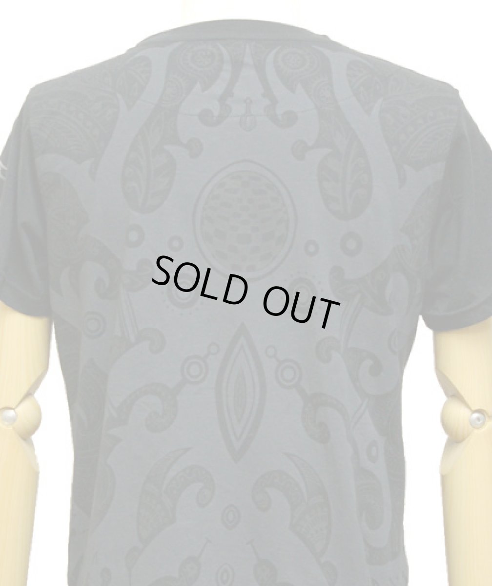 画像2: PSYLO メンズ・半袖Tシャツ「Mongol Tee / ブラック」 (2)