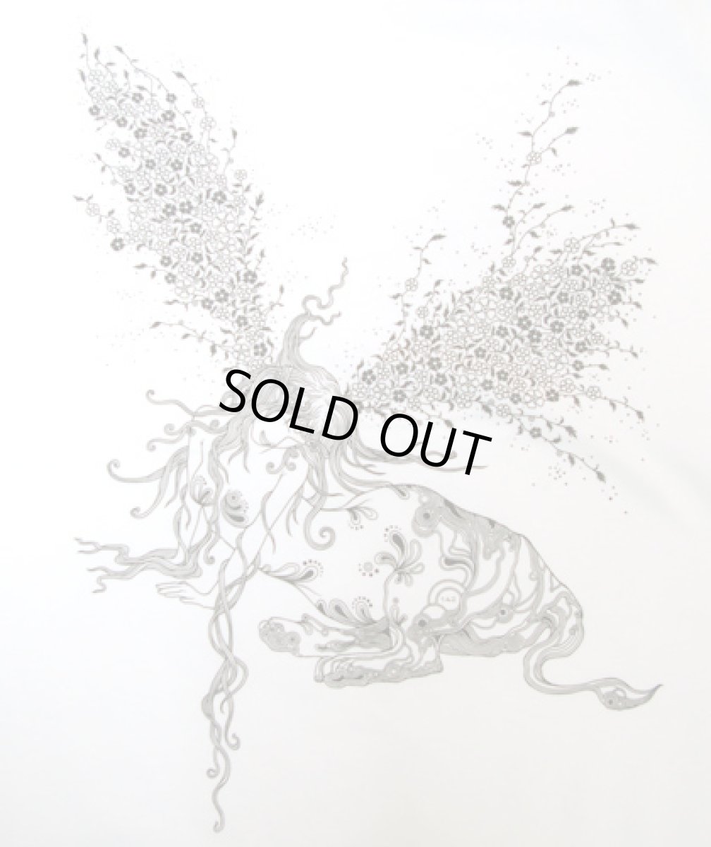 画像2: VISIBLE ELEPHANT 47 レディースTシャツ「#142 スフィンクス / ホワイト」 (2)