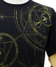 画像2: PLAZMAメンズTシャツ「MAGIC CIRCLE / ブラック」 (2)