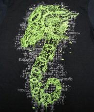 画像4: PLAZMAメンズTシャツ「SEA HORSE / ブラック」 (4)