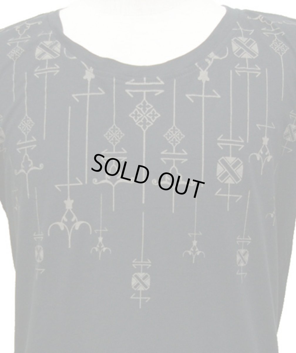 画像2: PSYLO メンズ・半袖カットソー「Namu Tee / ブラック」 (2)