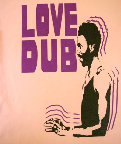 画像1: MANALIBREメンズTシャツ「LOVE DUB/アプリコット」