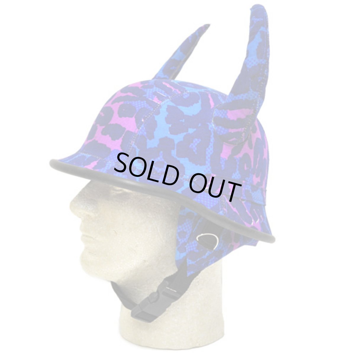 画像2: SPACE TRIBE ホーン・ヘルメット/Blue Leopard (2)