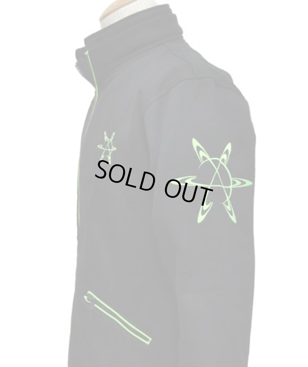 画像2: SPACE TRIBEユニセックス・ジャケット(フード別売り)「UV Lime Saturn」 (2)