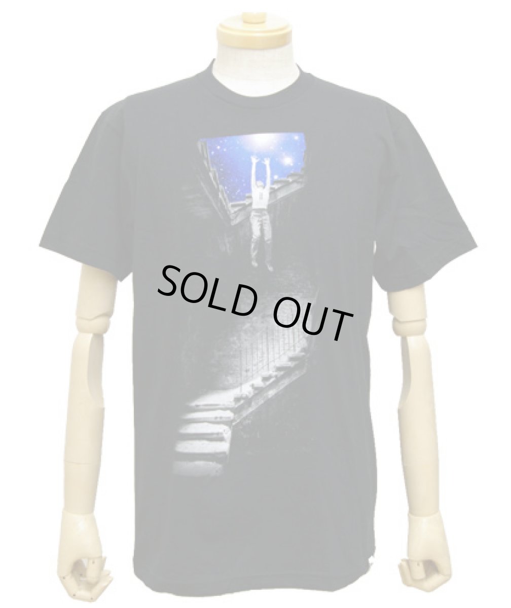 画像1: IMAGINARY FOUNDATIONメンズ半袖Tシャツ「Up/ブラック」 (1)