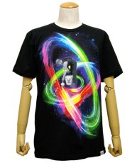 画像1: IMAGINARY FOUNDATIONメンズ半袖Tシャツ「Paint Light / ブラック」 (1)