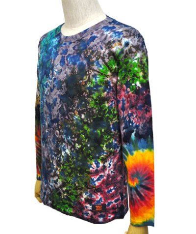 画像1: GRATEFUL TIE-DYE FACTORYメンズ・長袖Tシャツ042/Sサイズ