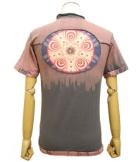 画像3: PUMAYANA メンズ・半袖Tシャツ / ピンク×グレー (3)