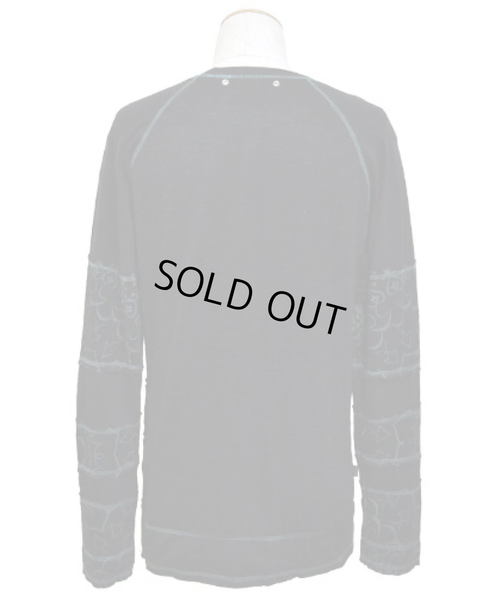 画像4: PSYLO メンズ・カットソー「Spicy Mandala / ブラック」 (4)