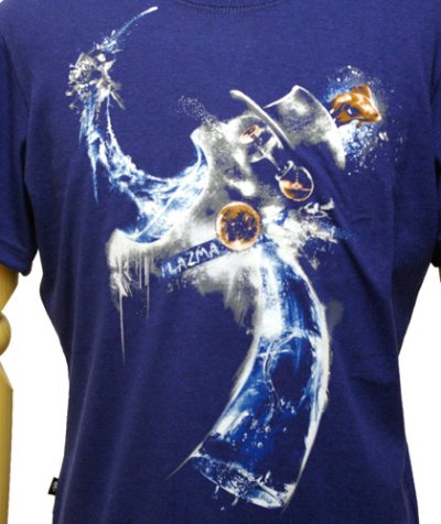 画像1: PLAZMAメンズTシャツ「Water/ワンダーブルー」