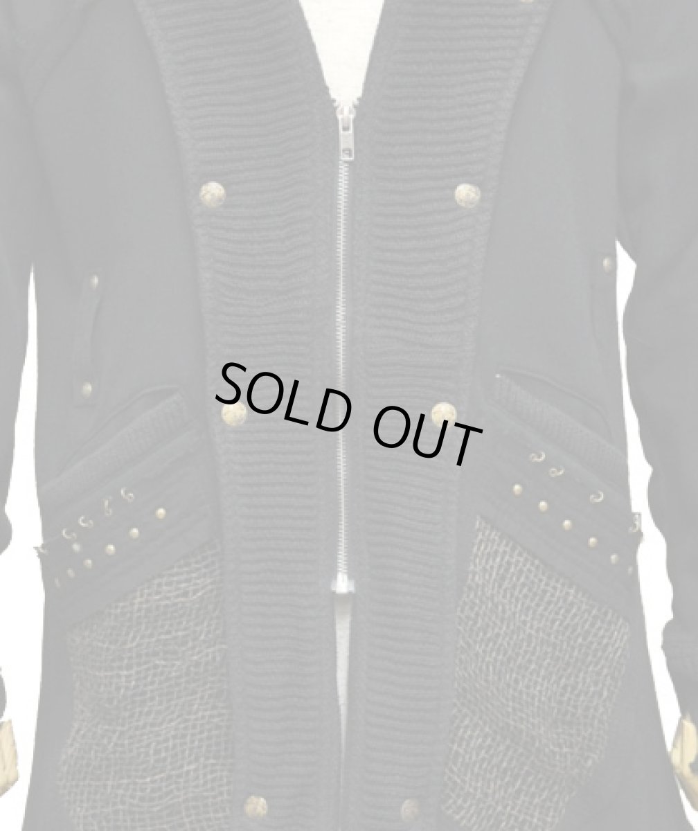 画像2: PSYLO メンズ・ロングコート「Steamed / ブラック」 (2)